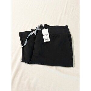 Discontinued NEW W/ TAGS Womens FIGS Cordova Flare Scrub Pant Large Petite Black